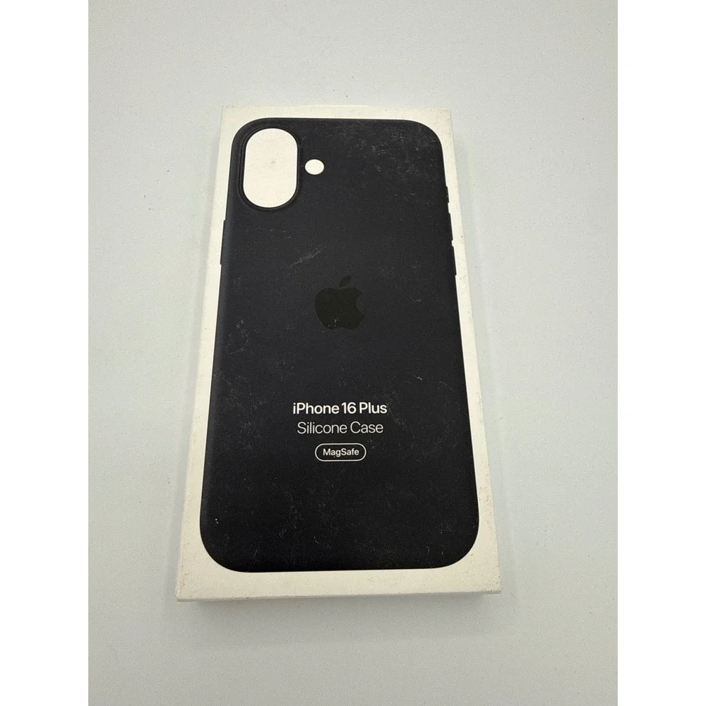 Apple Silicone Case iPhone 16 Plus Black New MagSafe Protective Cove